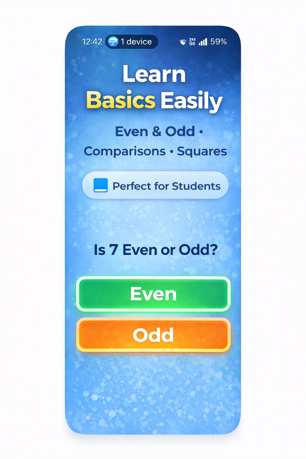 Math Puzzles - Brain Training App - Screenshot 2 showing product features and functionality