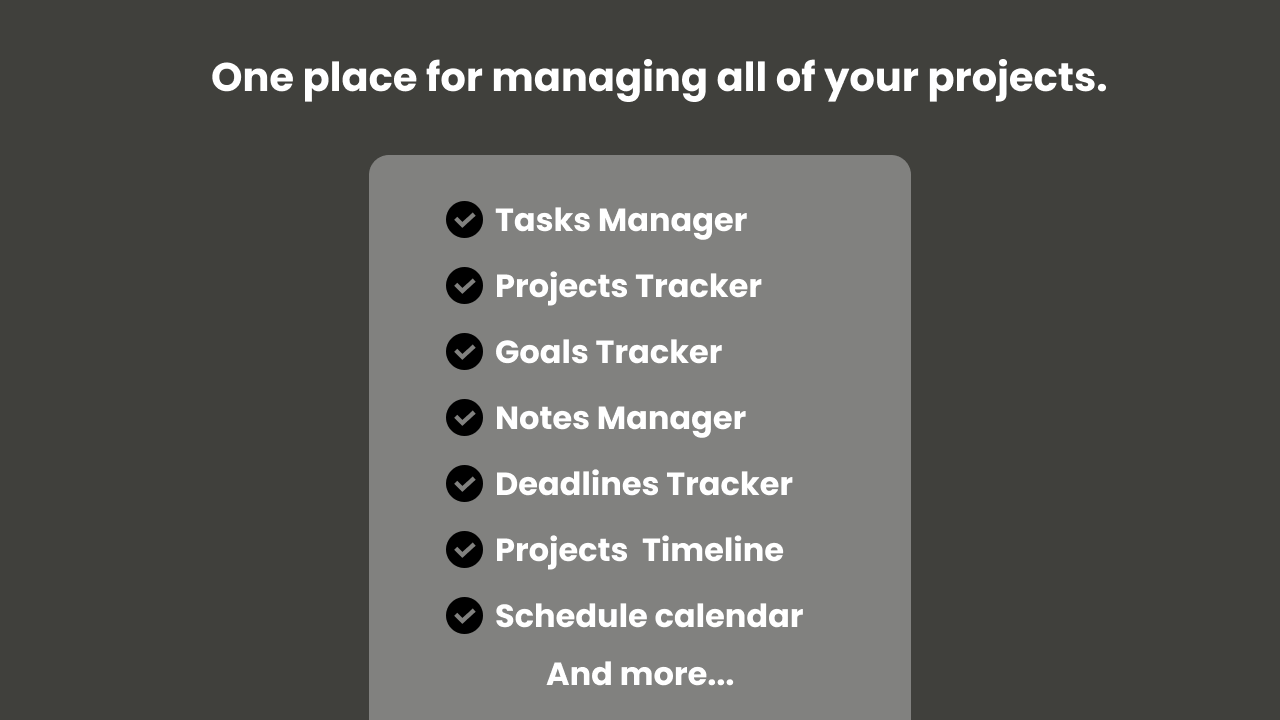 Notion Productivity Dashboard gallery image