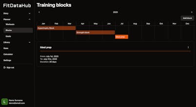 FitDataHub gallery image