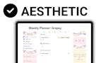 Aesthetic Notion Weekly Planners image