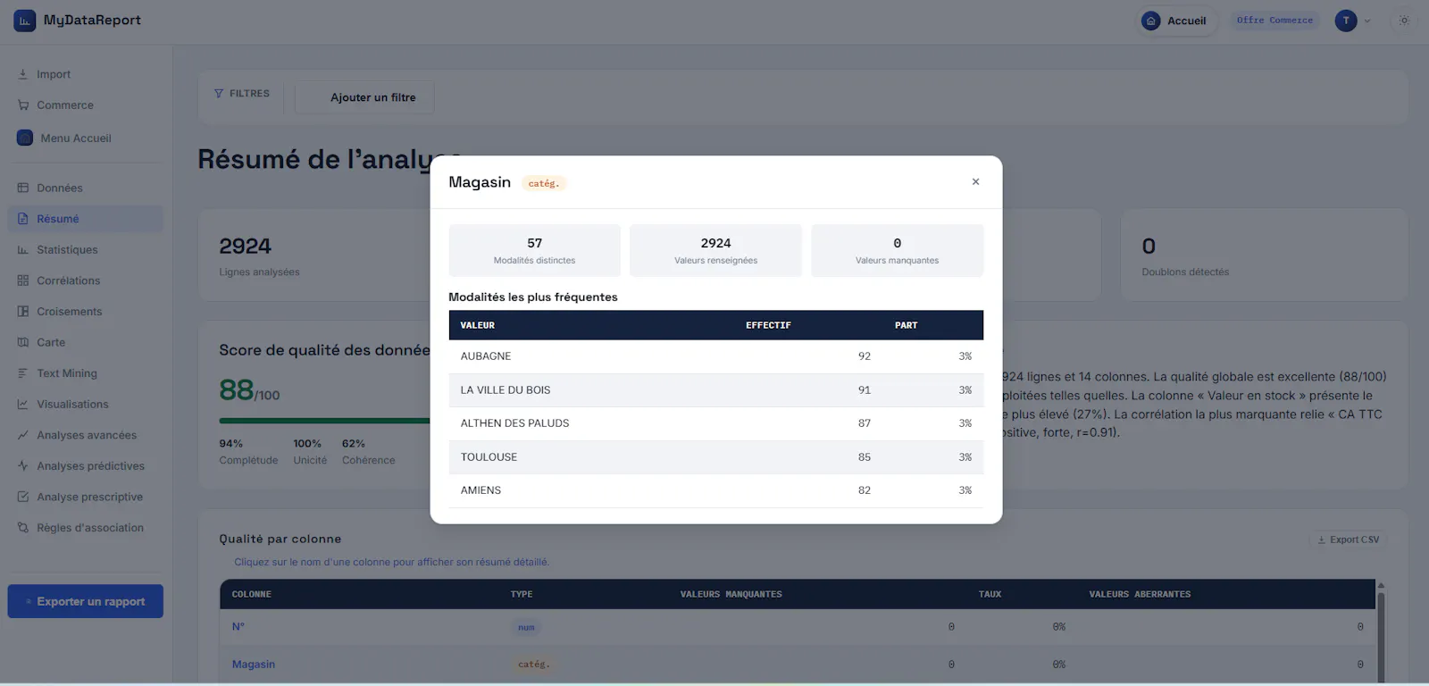 MyDataReport screenshot 1