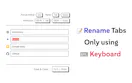 Rename Tabs with F2