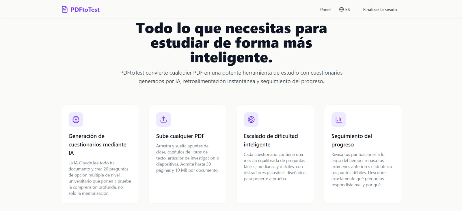 PDFtoTest screenshot 2