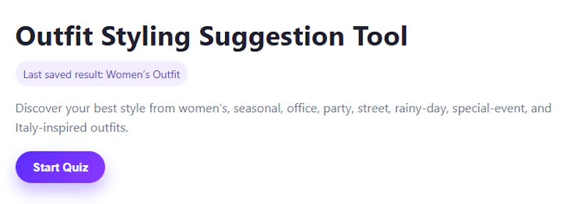 Outfit Styling Suggestion Tool screenshot 1