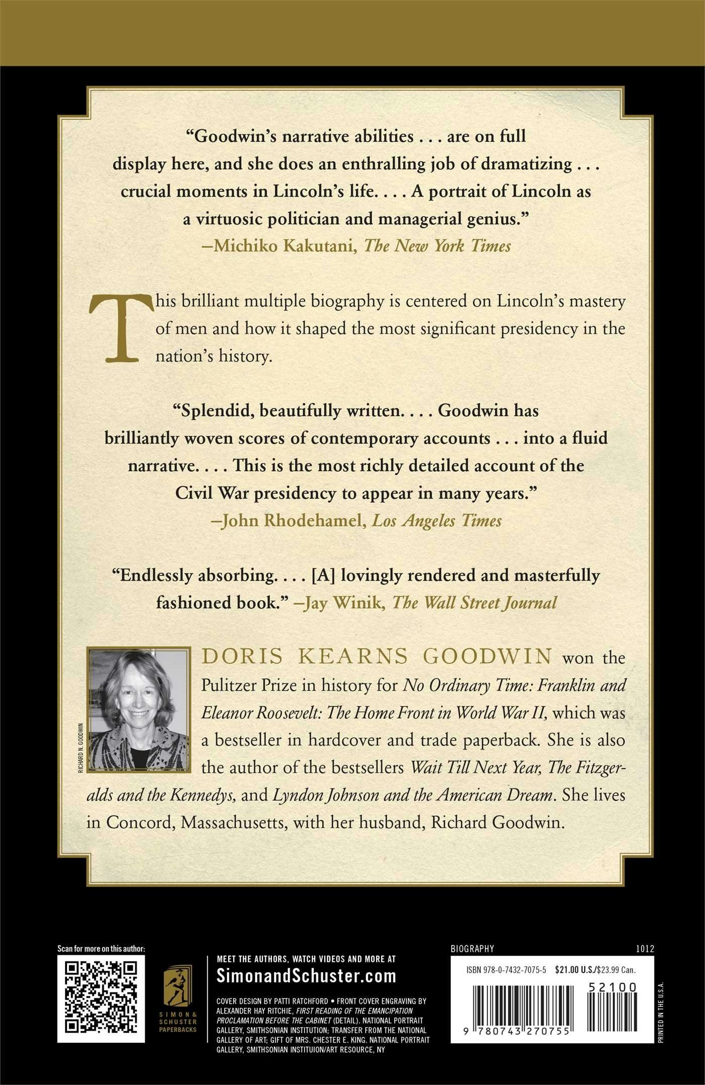 Team of Rivals: The Political Genius of Abraham Lincoln gallery image