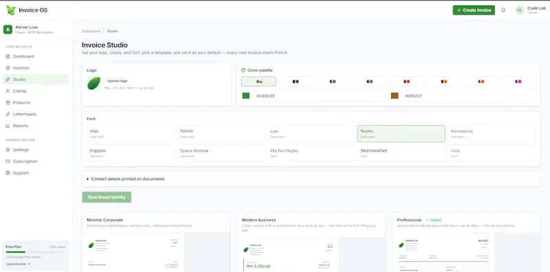 Invoice OS screenshot 5