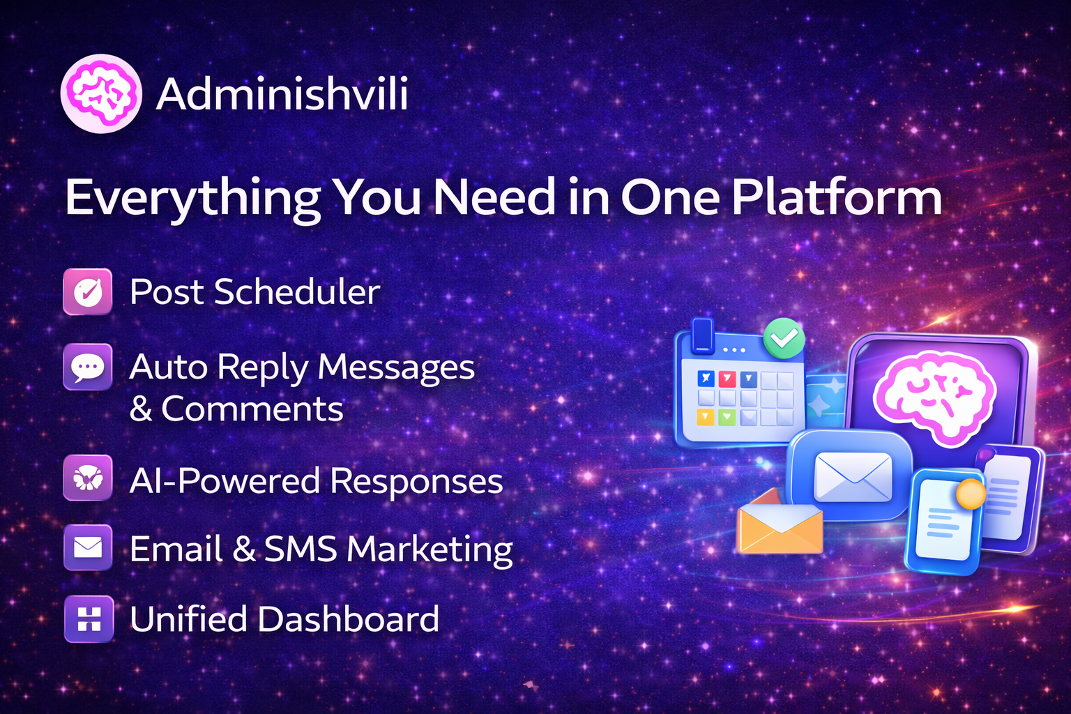 adminishvili - Screenshot 2 showing product features and functionality
