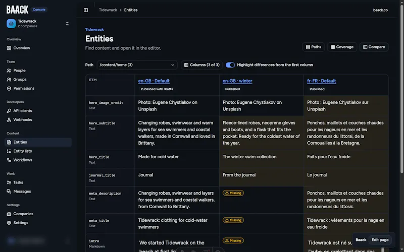 Baack screenshot 2