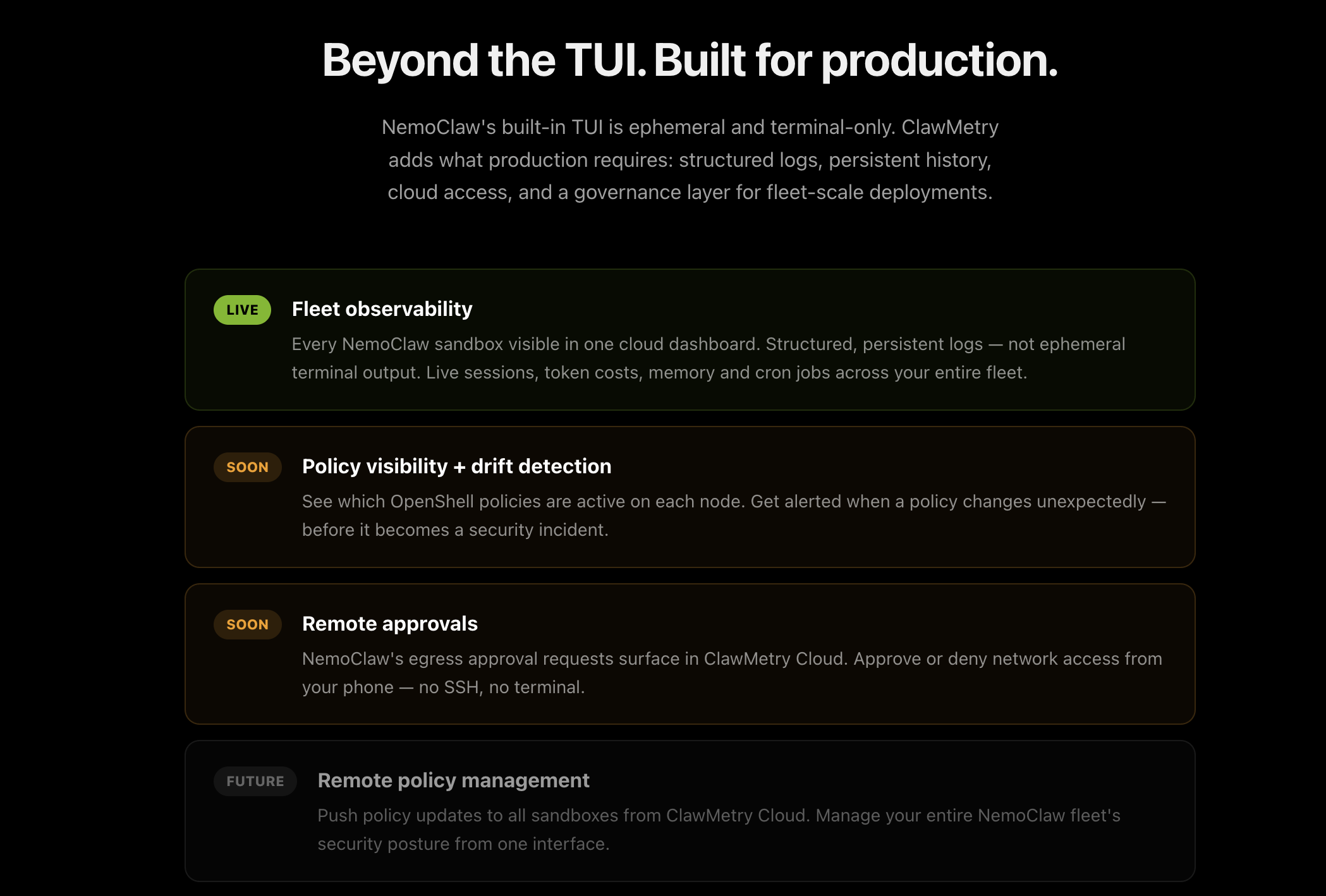 ClawMetry for NVIDIA NemoClaw gallery image