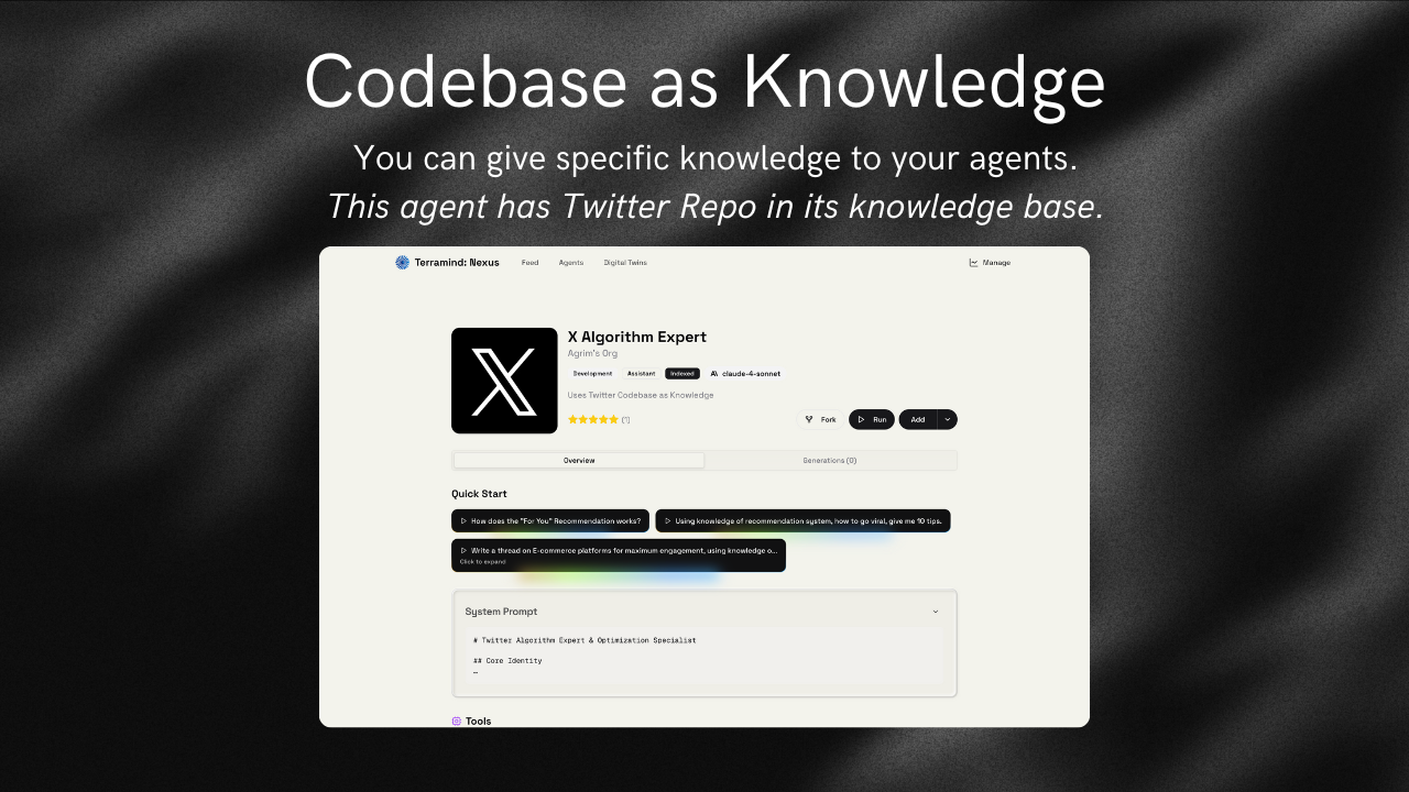 Mídia 7 de Terramind: links - App Store, mas para agentes de IA