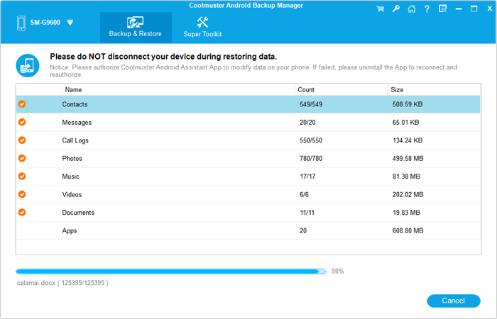 CoolMuster Android Backup Manager media 6