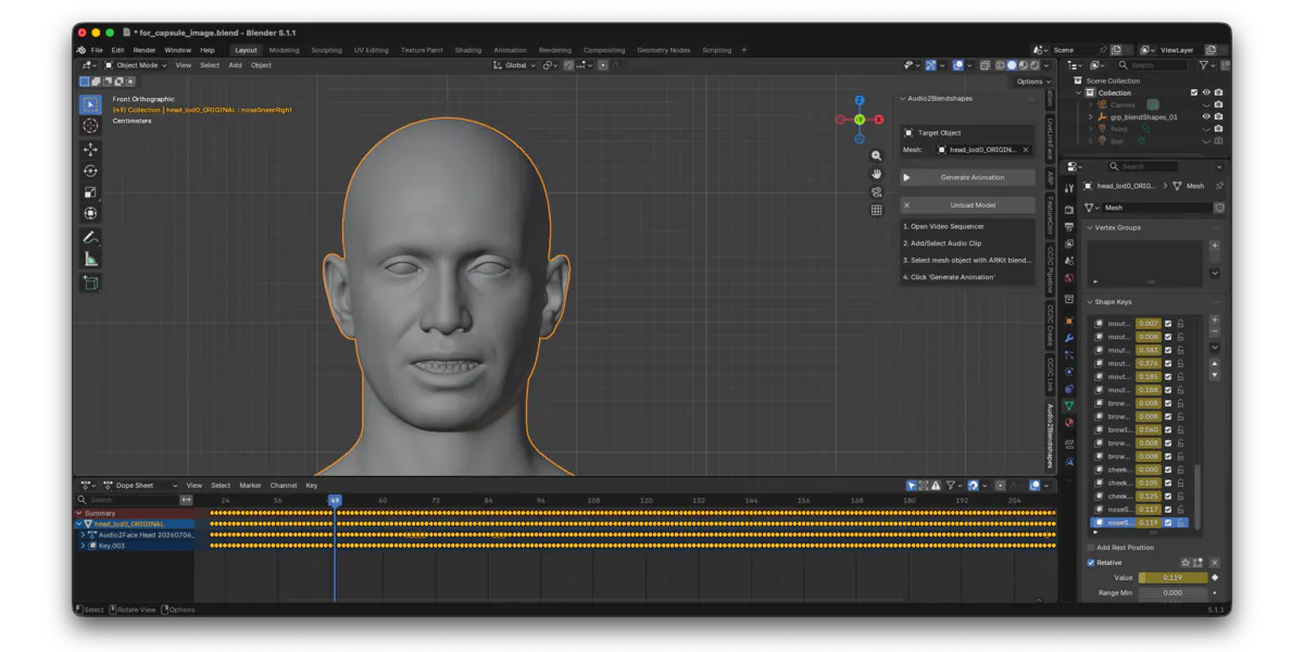 Audio Lip Sync Pro for Blender gallery image