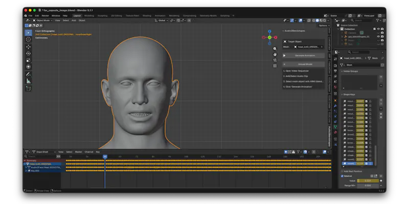 Audio Lip Sync Pro for Blender screenshot 5