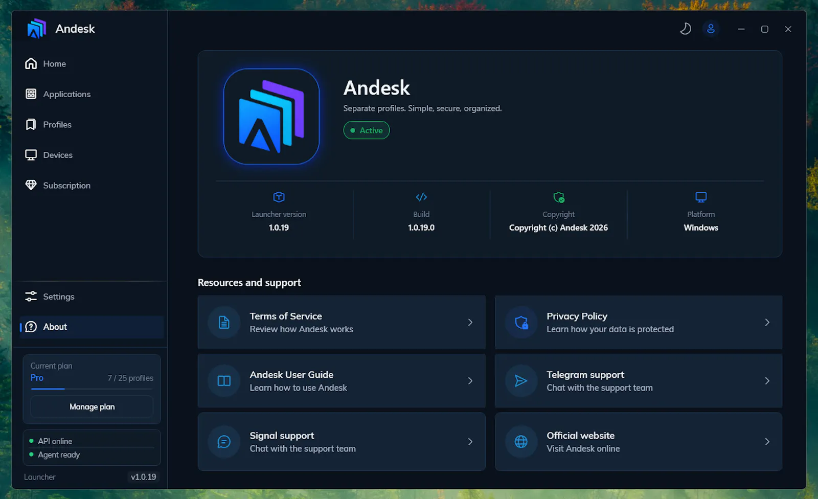 Andesk screenshot 2