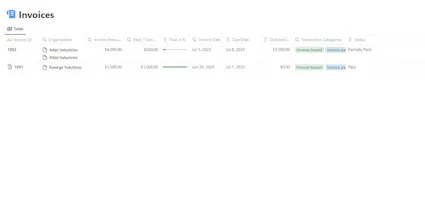 Notion Accounting & Finance Template gallery image