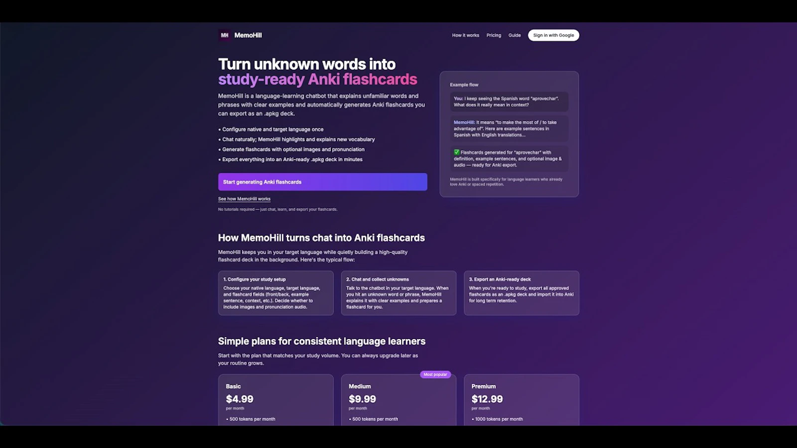 MemoHill screenshot 1 (video preview)
