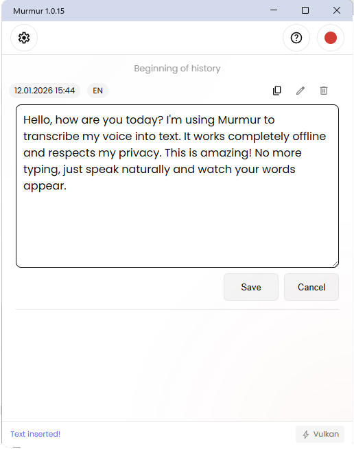 Murmur – Offline Speech to Text gallery image