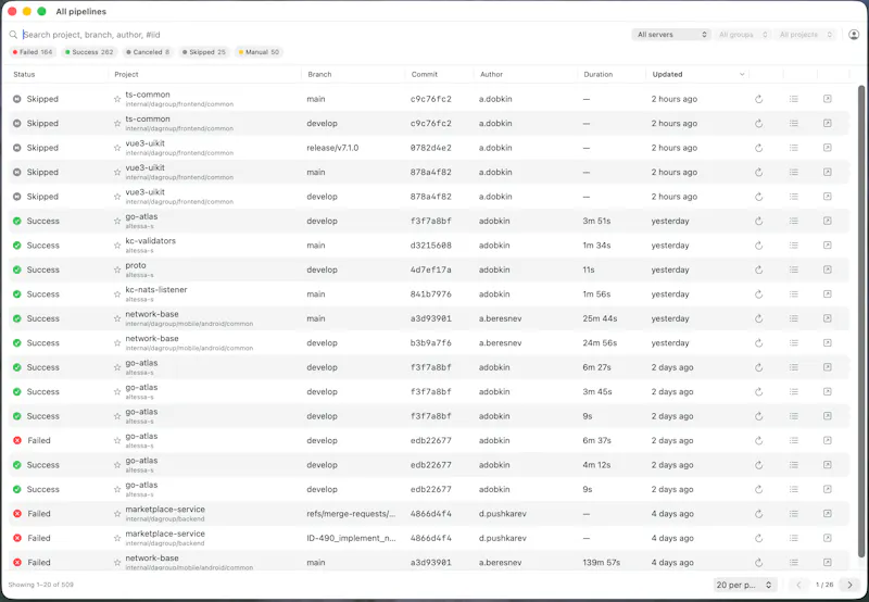 ManifoldCI — Pipelines Monitor for Mac  screenshot 3