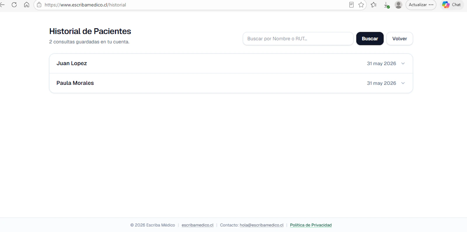 Escriba Médico screenshot 2