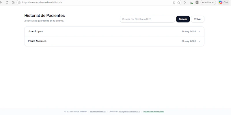 Escriba Médico screenshot 2