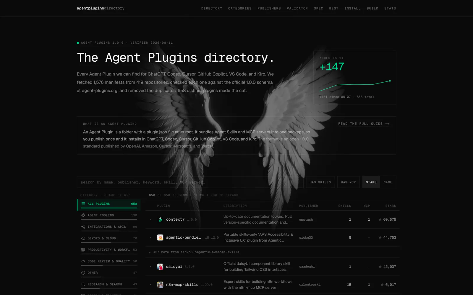 Agent Plugins Directory screenshot 1