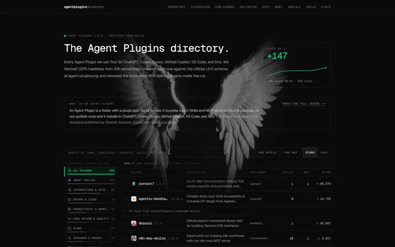 Agent Plugins Directory screenshot 1