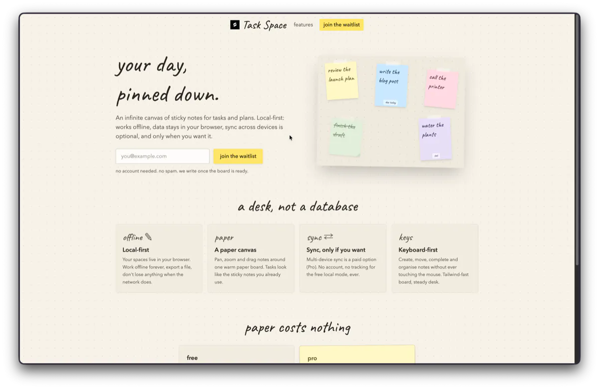 Task Space: Canvas Based Task Management gallery image