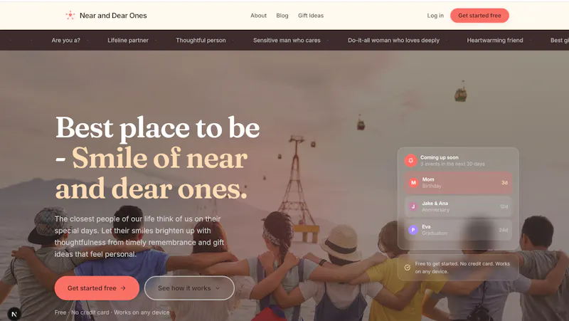 Never forget Near-Dear on special days. screenshot 1