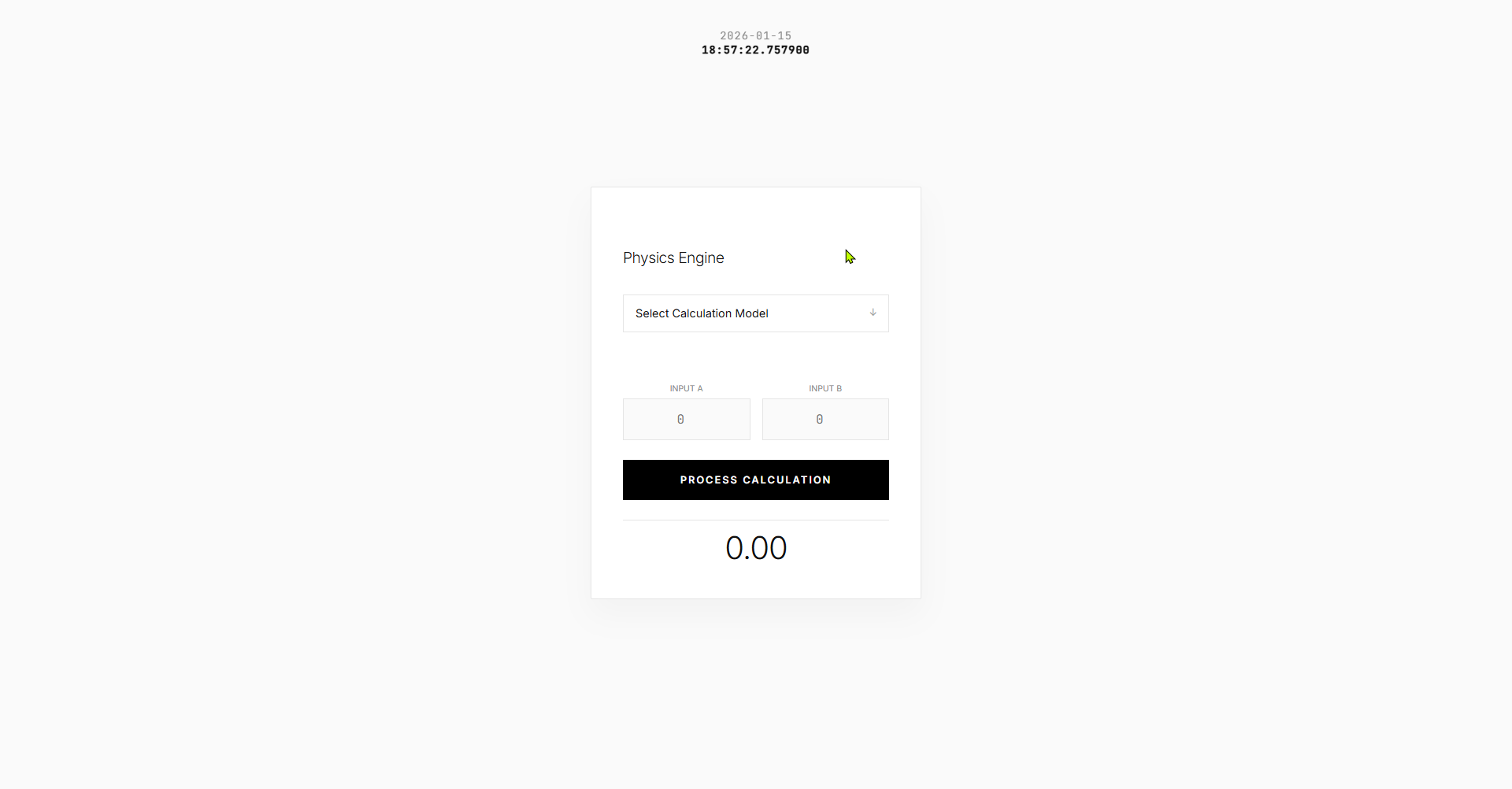 White Lab // Physics - Main product screenshot demonstrating key features and user interface