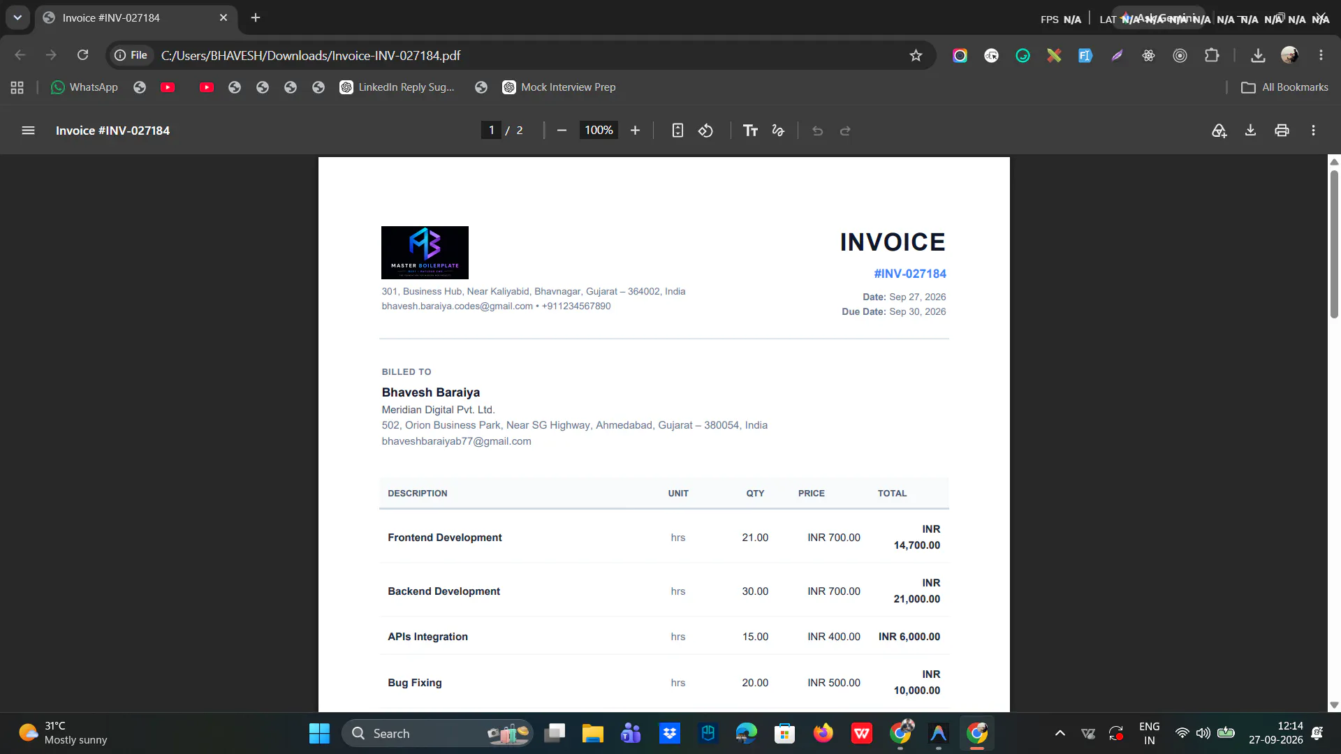 Make My Invoice Pro gallery image