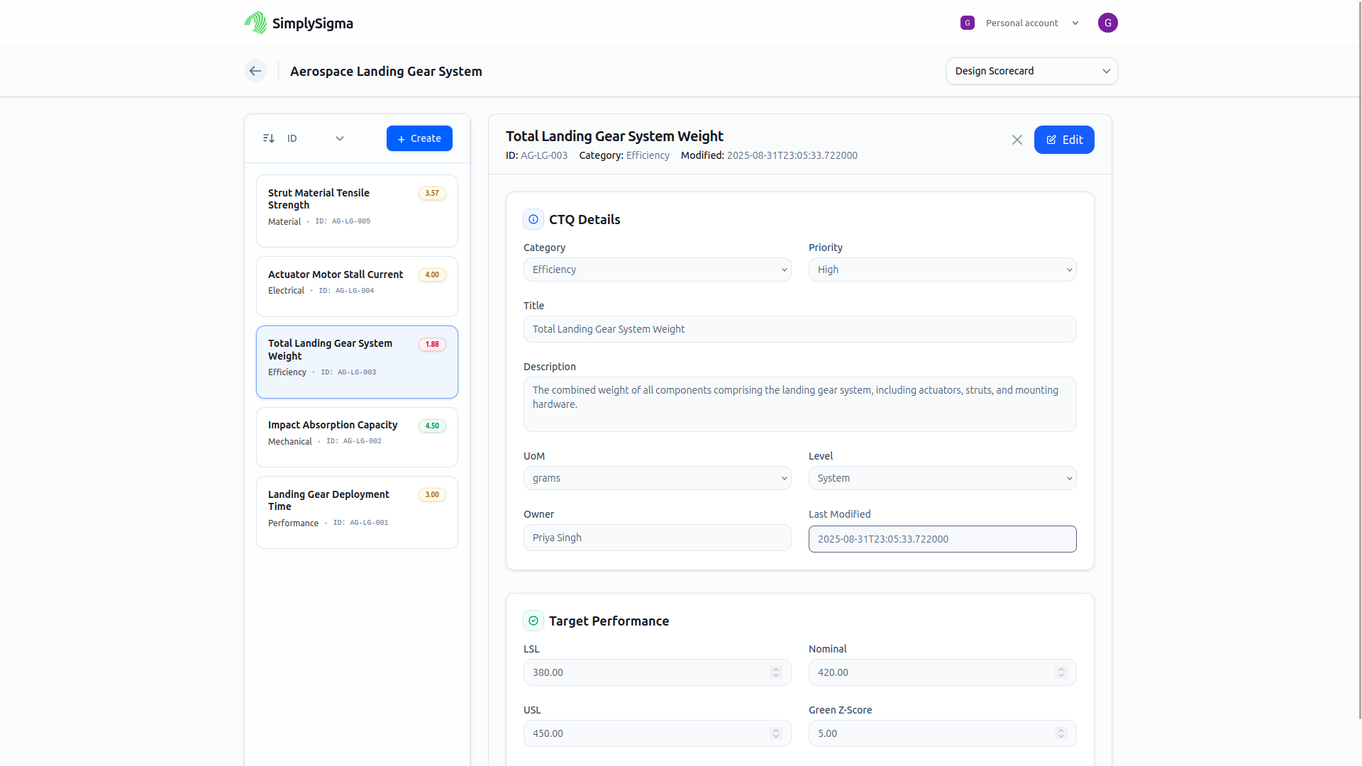 Simply Sigma - Screenshot 5 showing product features and functionality