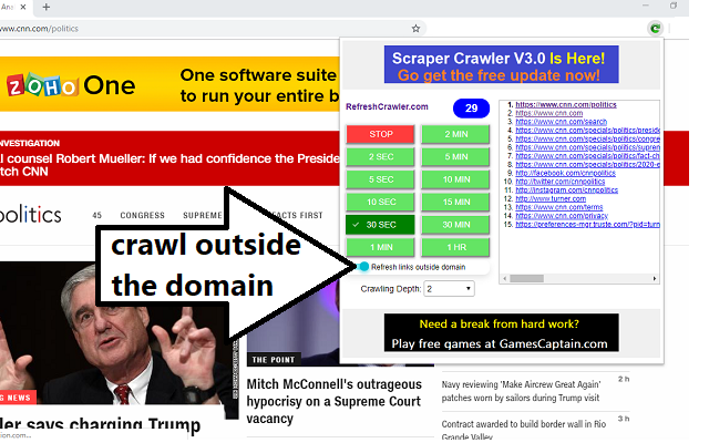 Refresh Crawler - website refresh tool gallery image