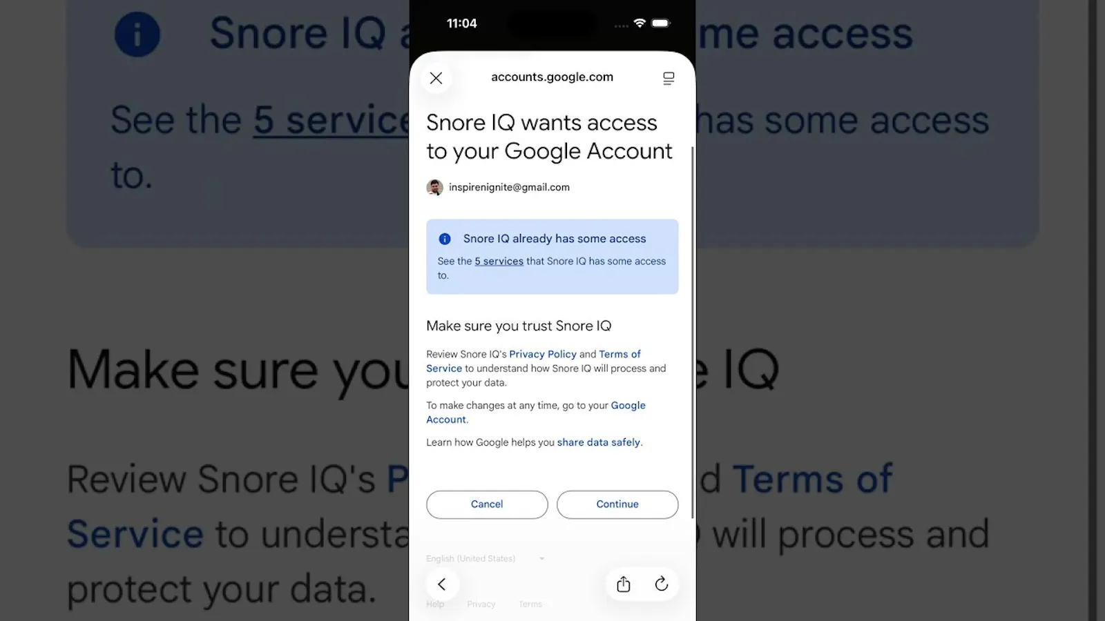 Snore IQ : On-device AI Snore Detection screenshot 1 (video preview)