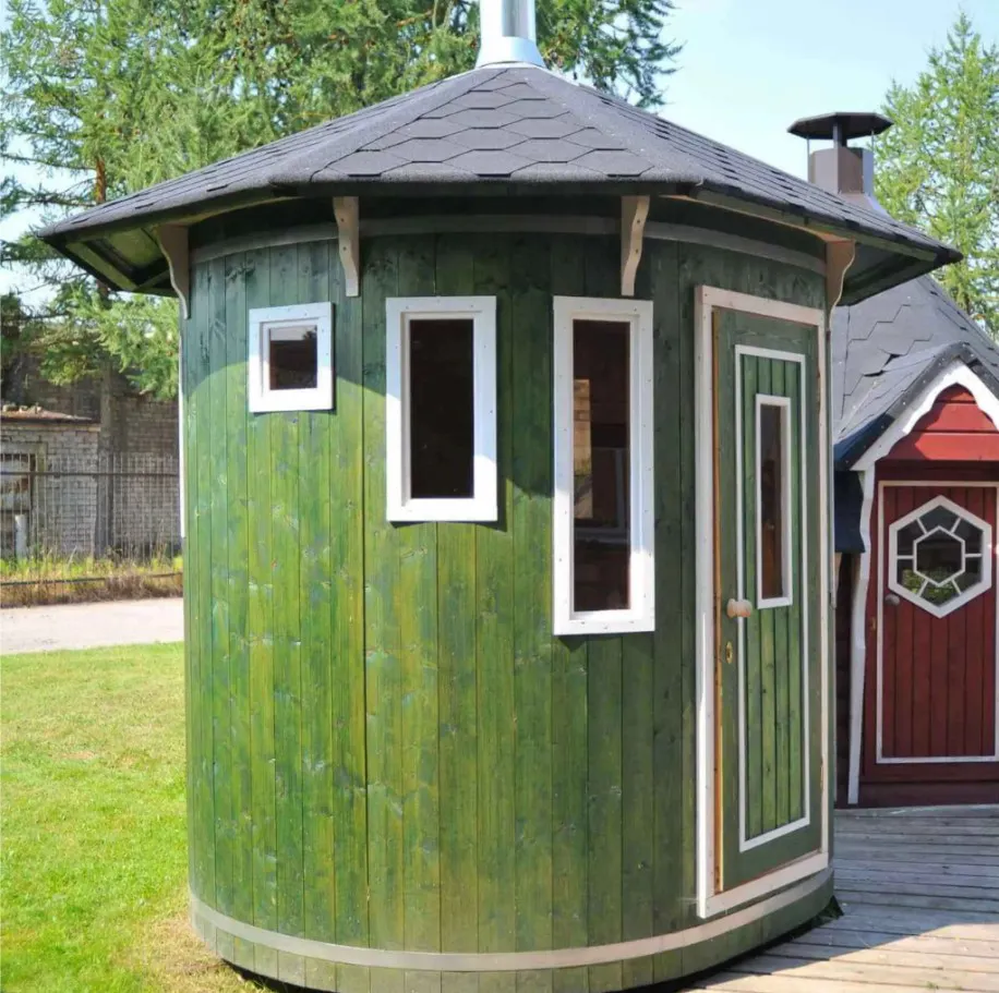  "Quirky" 5 Person Vertical Barrel Sauna gallery image