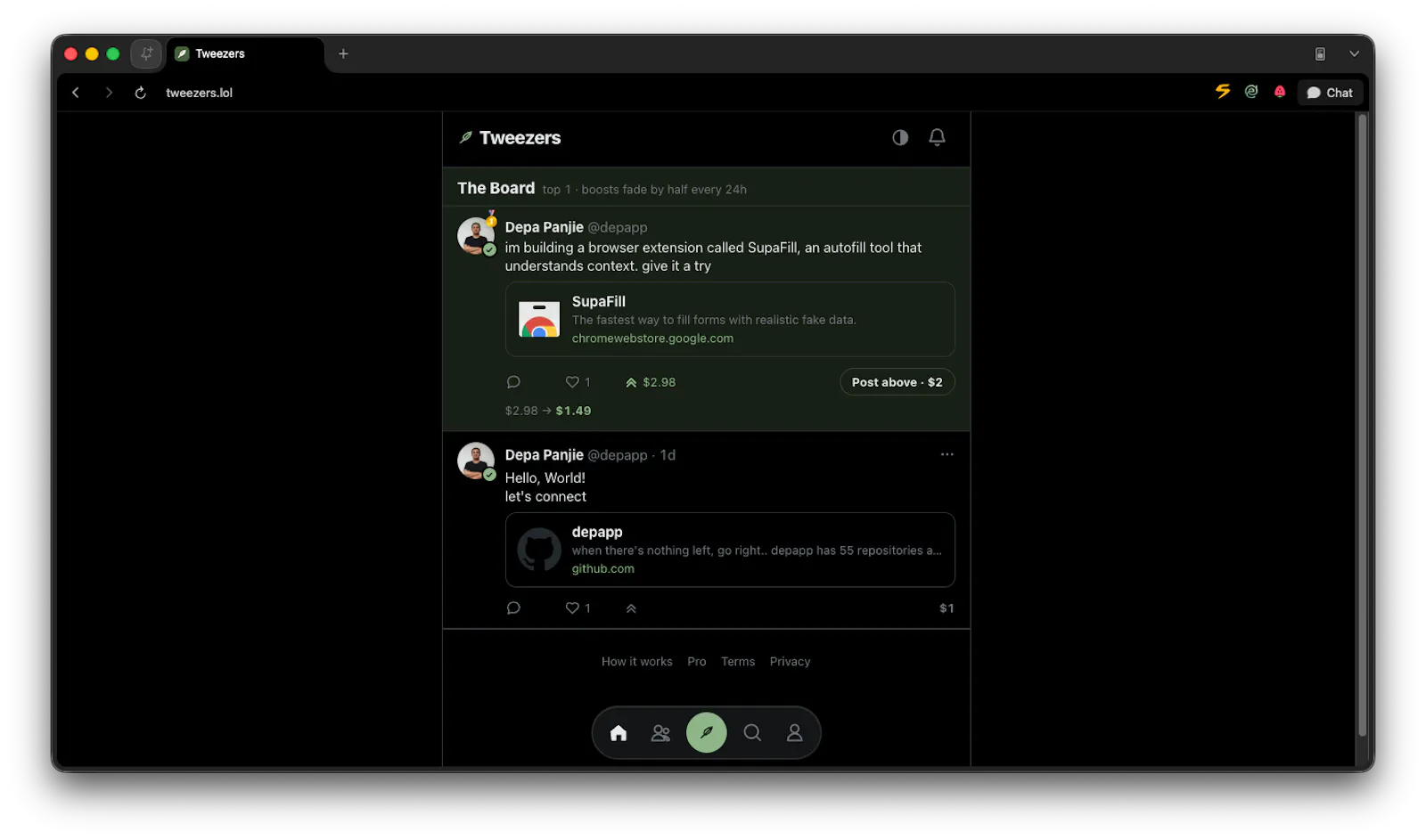 Tweezers screenshot 1