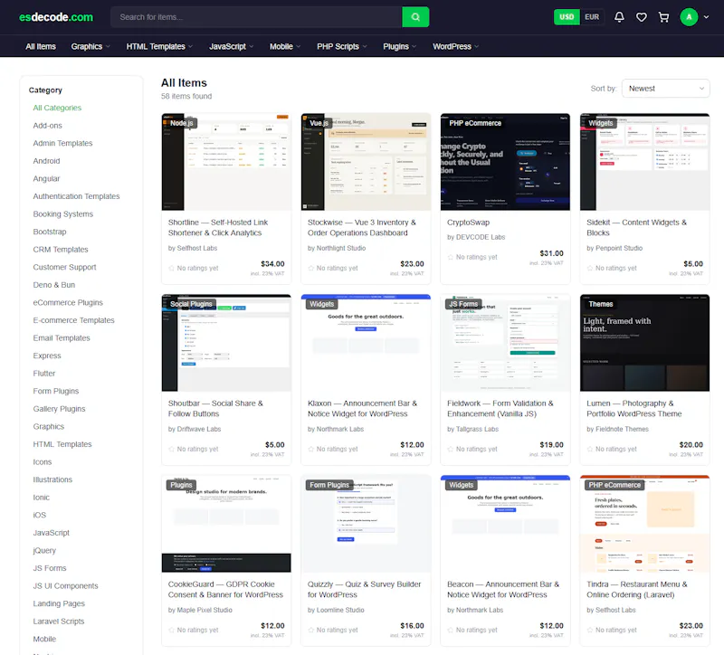 ESDEcode Code Marketplace screenshot 3