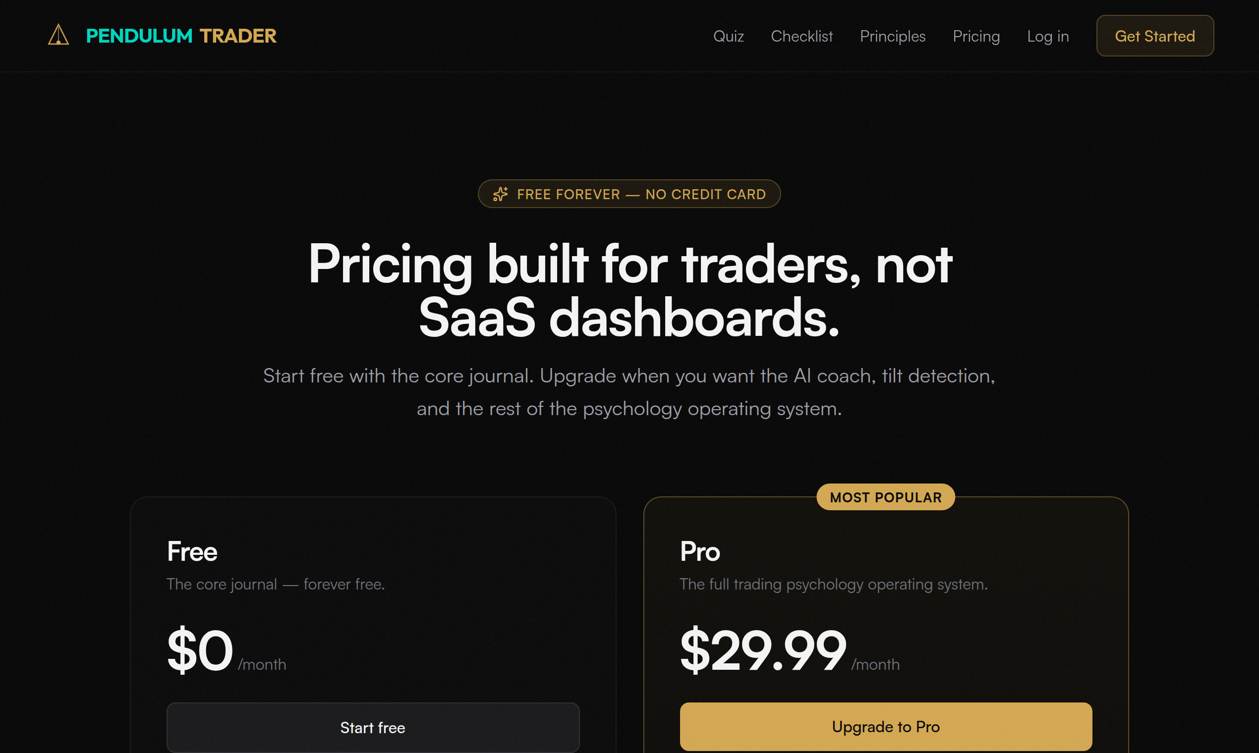 Pendulum Trader gallery image