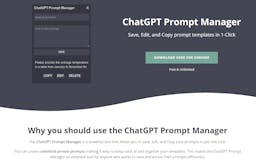 ChatGPT Prompt Manager media 1