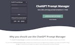 ChatGPT Prompt Manager image