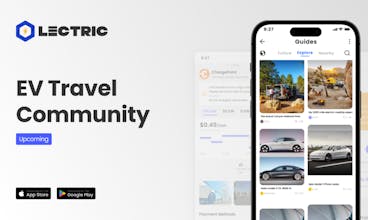 혁신적인 Lectric 앱은 전기차 사용자들을 위한 것으로, 순조롭고 편리한 경험을 보장합니다.