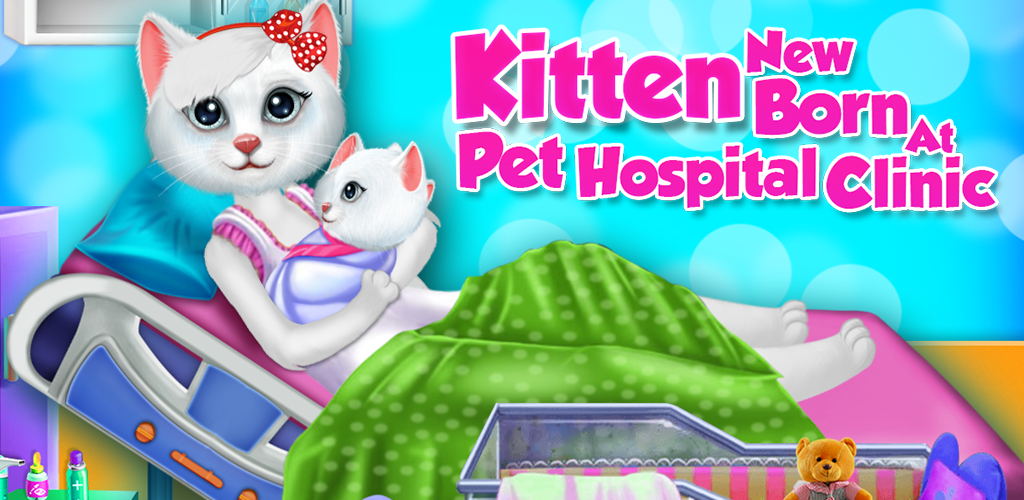 Kitten Newborn Doctor Clinic Checkup Game