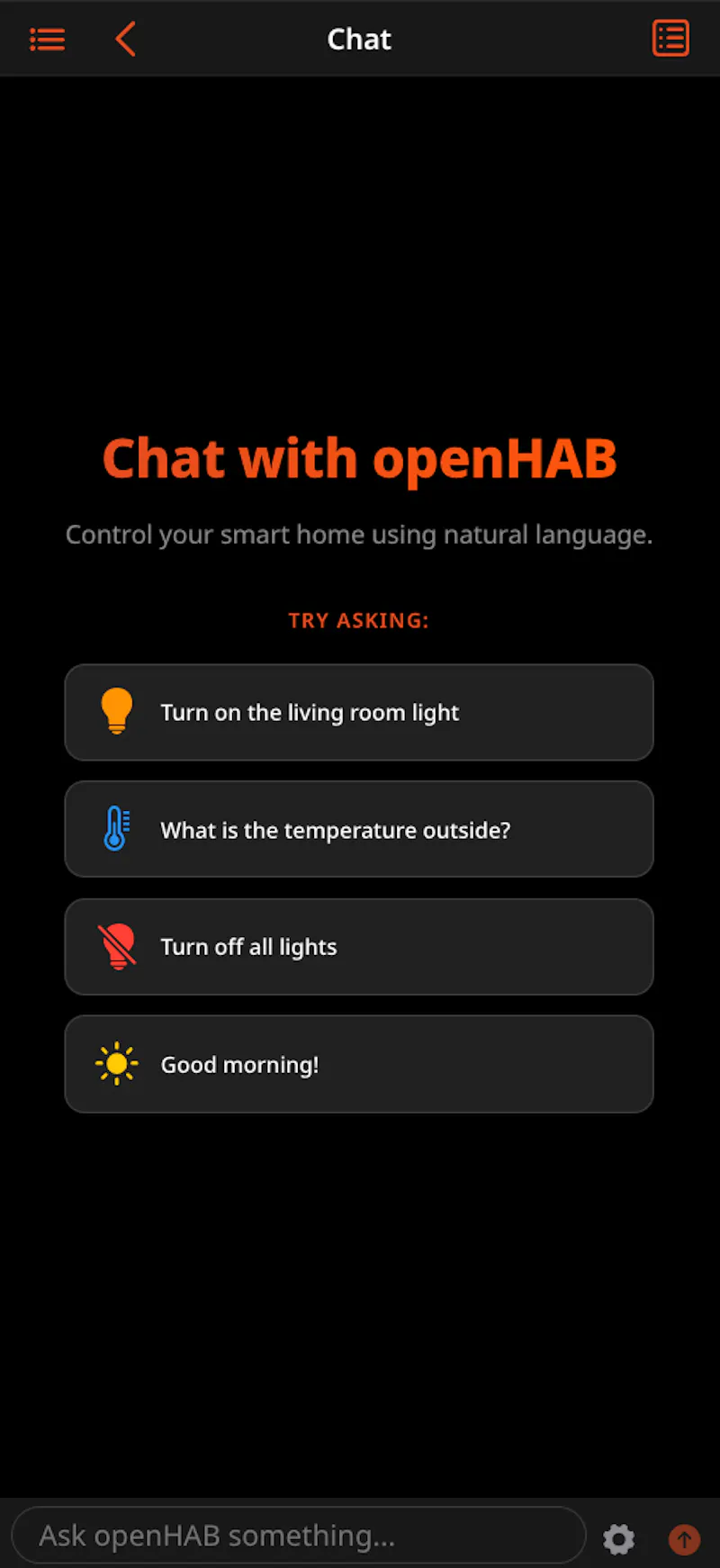 openHAB 5.2 screenshot 2