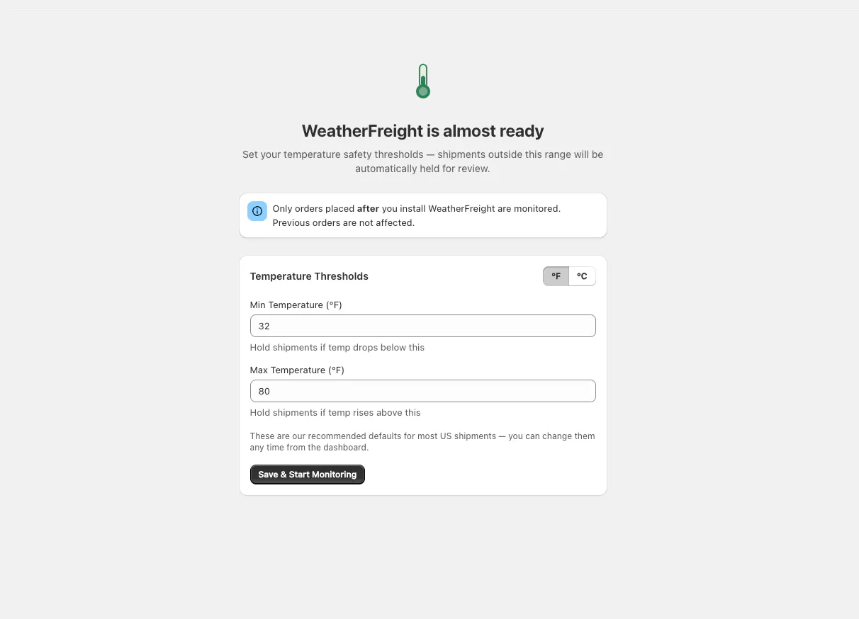 Banner del producto WeatherFreight
