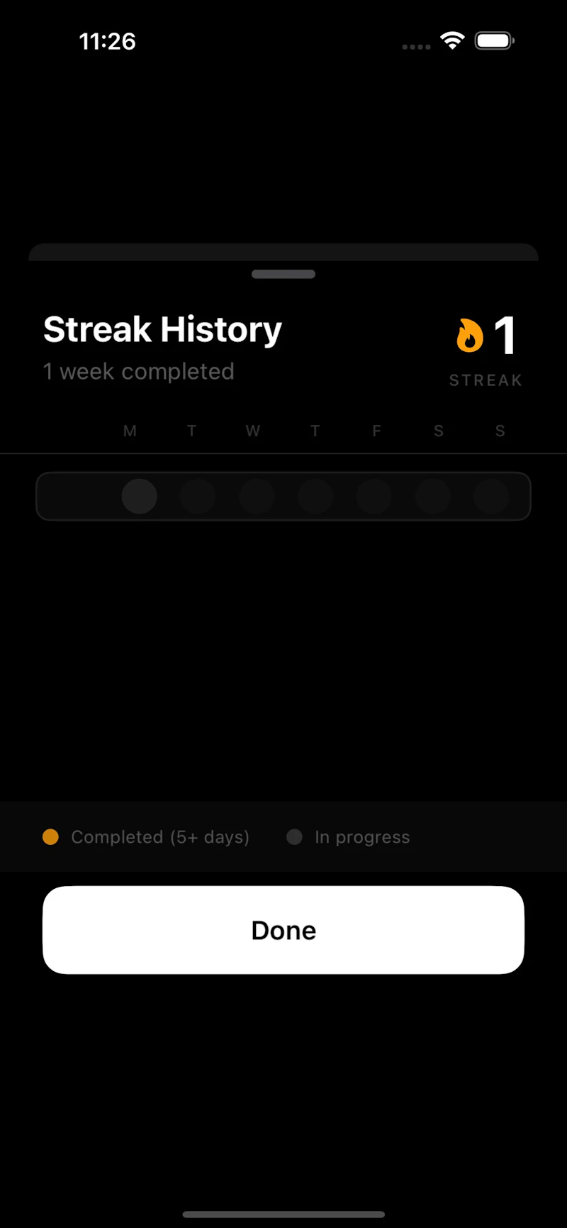 One Goal: One Week screenshot 5