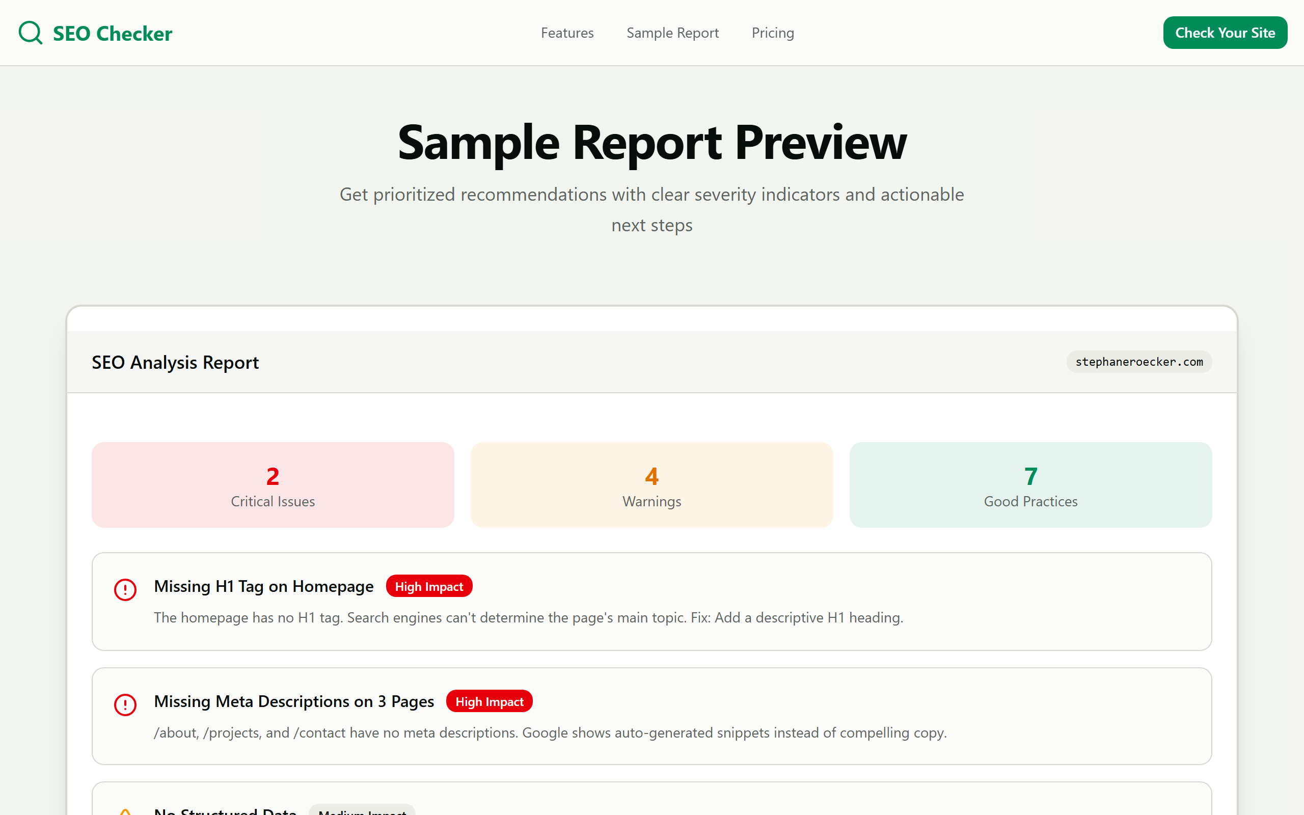 SEO Checker gallery image