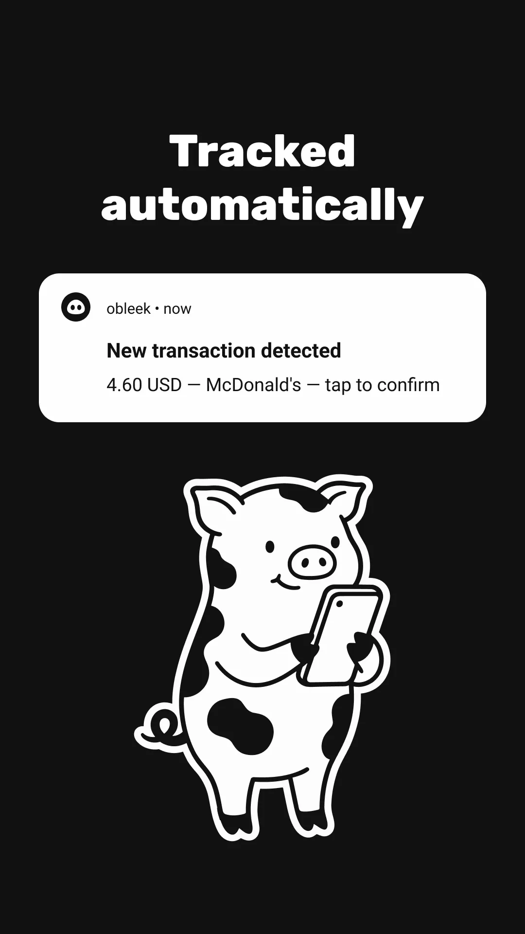 obleek: automatic expense tracker gallery image
