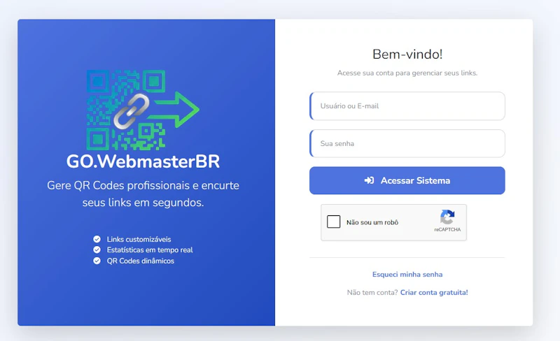 Go.WebmasterBR Link Shortener & QR Code screenshot 5