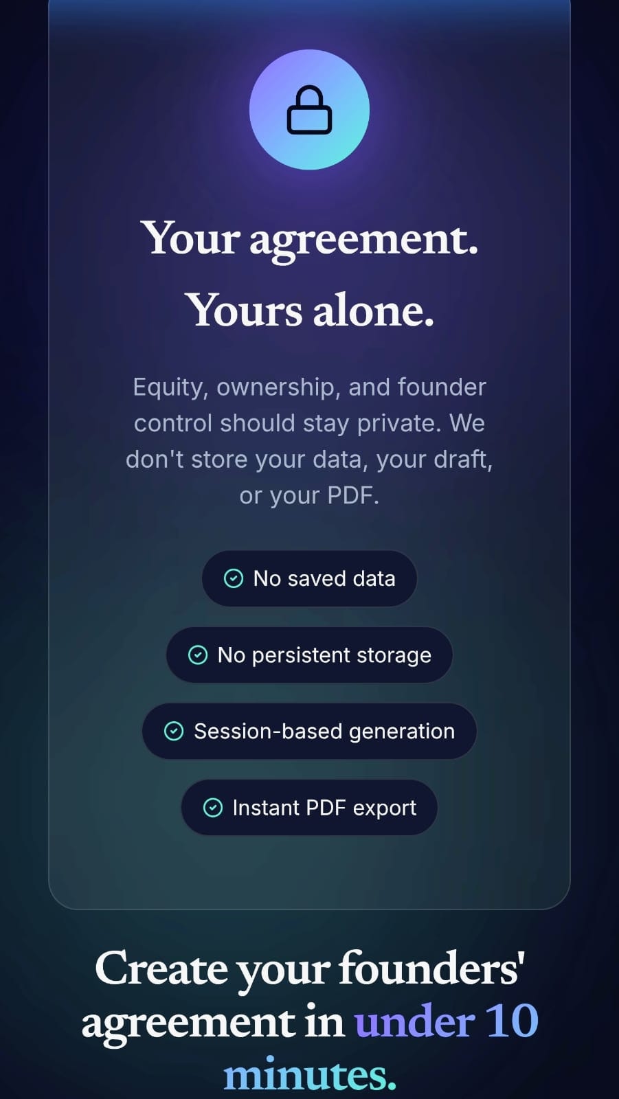 Startup Prenup Builder gallery image