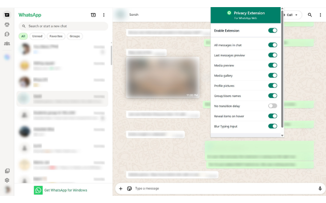 Privacy Extension for WhatsApp Web gallery image