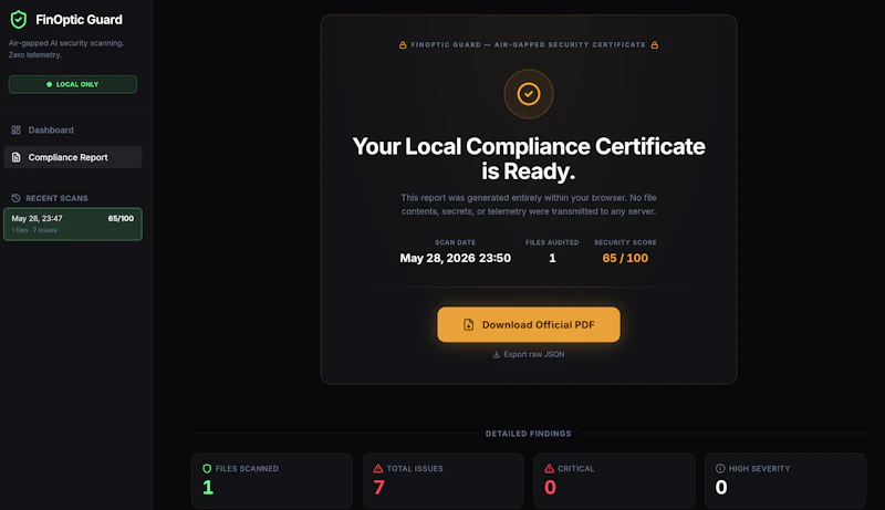 FinOptic Guard screenshot 1